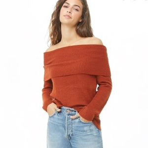 Rust orange sweater